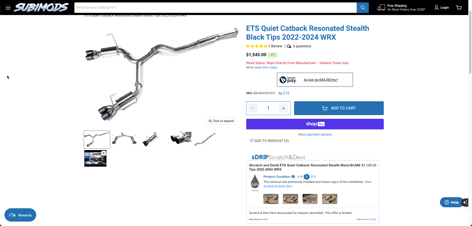 Open-box catback exhaust